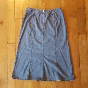 Vintage Pendleton denim midi pencil skirt 6/8